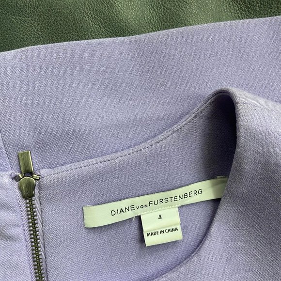 Diane Von Furstenberg Carrie Lilac Sheath Dress - Women's Size 4 - Picture 2 of 5